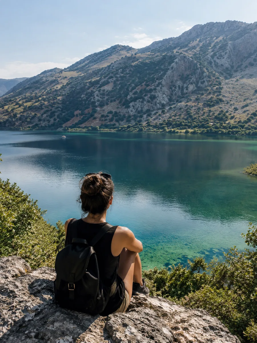 Blick auf den Kournas-See